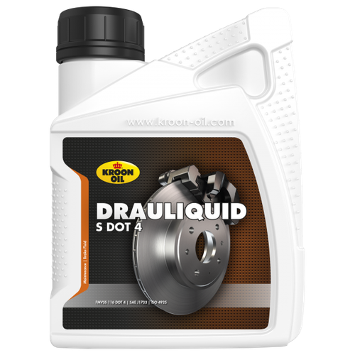 Синтетическая тормозная жидкость Kroon-Oil Drauliquid-s DOT 4 (0,5л)