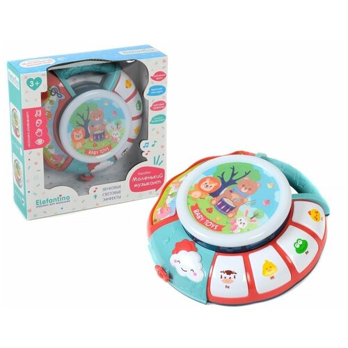 Музыкальная игрушка - барабан Elefantino, 1 шт.