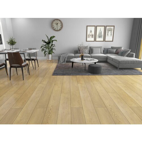 Плитка ПВХ Floorwood Quantum кварц-виниловый SPC 0,5 см / 43 класс 8604 Дуб / Wilson Oak (2,23 кв.м)