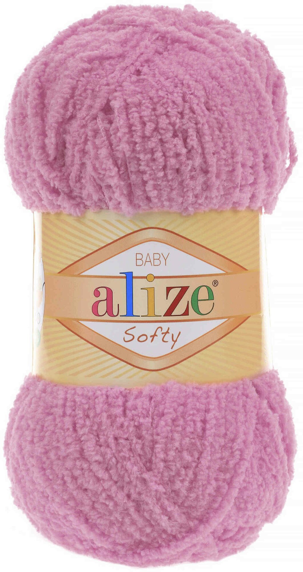 Пряжа Alize Softy светло-розовый (191), 100%микрополиэстер, 115м, 50г, 5шт