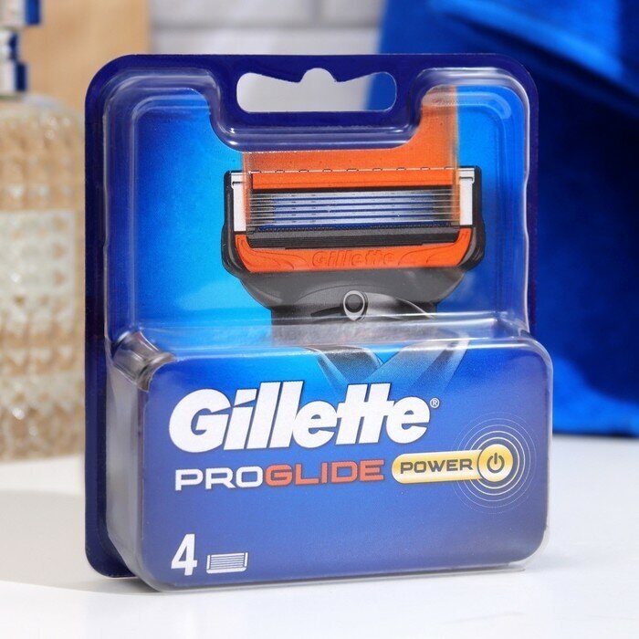 Gillette Сменные кассеты Gillette Fusion5 ProGlide, 5 лезвий, 4 шт.