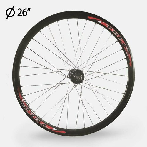 фото Колесо заднее 26" алюминиевое с двойным ободом на промподшипниках velo