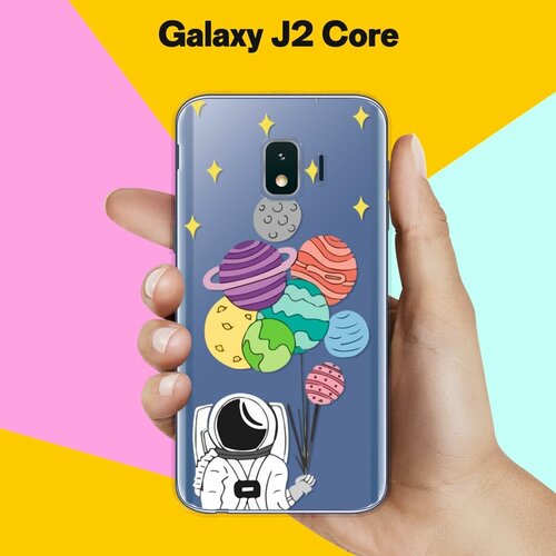 Силиконовый чехол на Samsung Galaxy J2 Core Шары-планеты / для Самсунг Галакси Джей 2 Кор силиконовый чехол на samsung galaxy j2 core планеты шары для самсунг галакси джей 2 кор