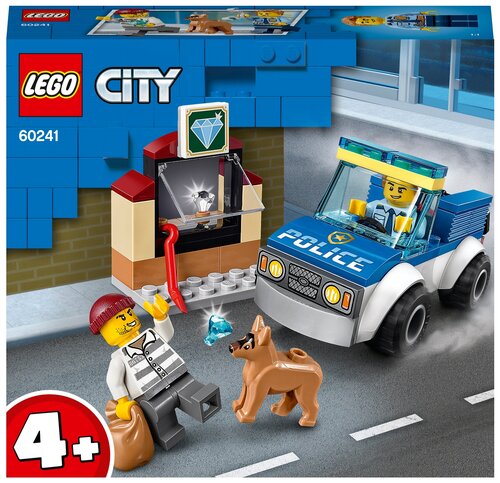 Конструктор LEGO City Police 60241 Полицейский отряд с собакой, 67 дет.