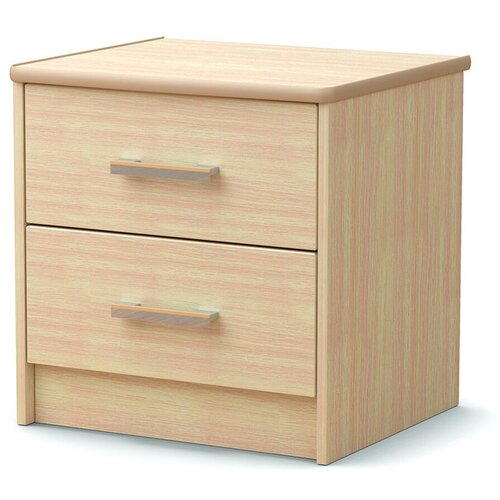 Тумба прикроватная Лира-2 с 2 ящикми, дуб млечный/венге