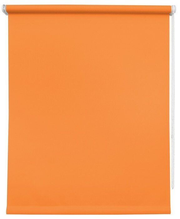 Рулонная штора 057х175 Плайн оранжевый - фотография № 10