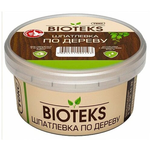 Шпатлевка ТЕКС BIOTEKS по дереву, дуб, 0.25 кг