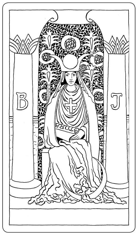 Таро Уэйта в контурах 78 карт для раскрашивания и медитации - фото №3