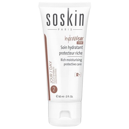 Soskin HydraWear Creme Rich Moisturising Protective Care Увлажняющий защитный крем для лица, 60 мл