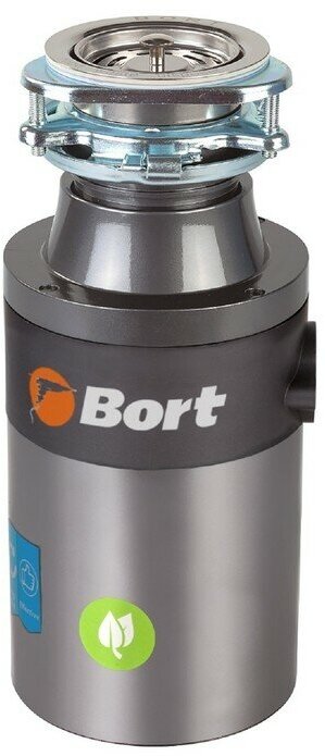 Bort Измельчитель пищевых отходов Bort TITAN 4000 Control, 560 Вт, 3 ступени, 4.2 кг/мин, 90 мм