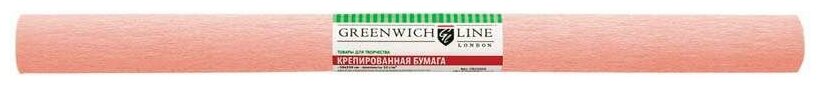 Бумага крепированная Greenwich Line, 50*250см, 32г/м2, персиковая, в рулоне, арт. CR25016