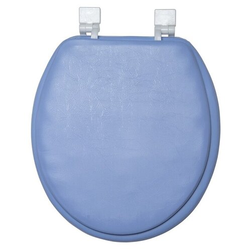 фото Крышка-сиденье для унитаза мягкое,голубое аквалиния 10.1-003