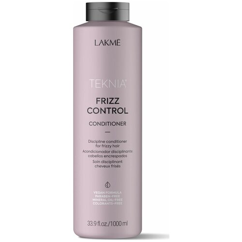 Lakme Teknia Frizz Control Дисциплинирующий кондиционер для непослушных или вьющихся волос, 1000 мл