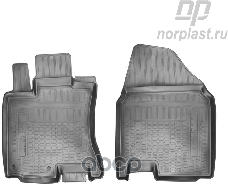 Коврики В Салон Полиуретан Norplast Nissan Qashqai, 2007, Пер Черный Комплект Npa10-C61-600 NORPLAST арт. NPA10-C61-600