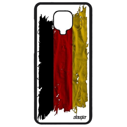 фото Чехол на мобильный redmi note 9 pro, "флаг германии на ткани" страна utaupia
