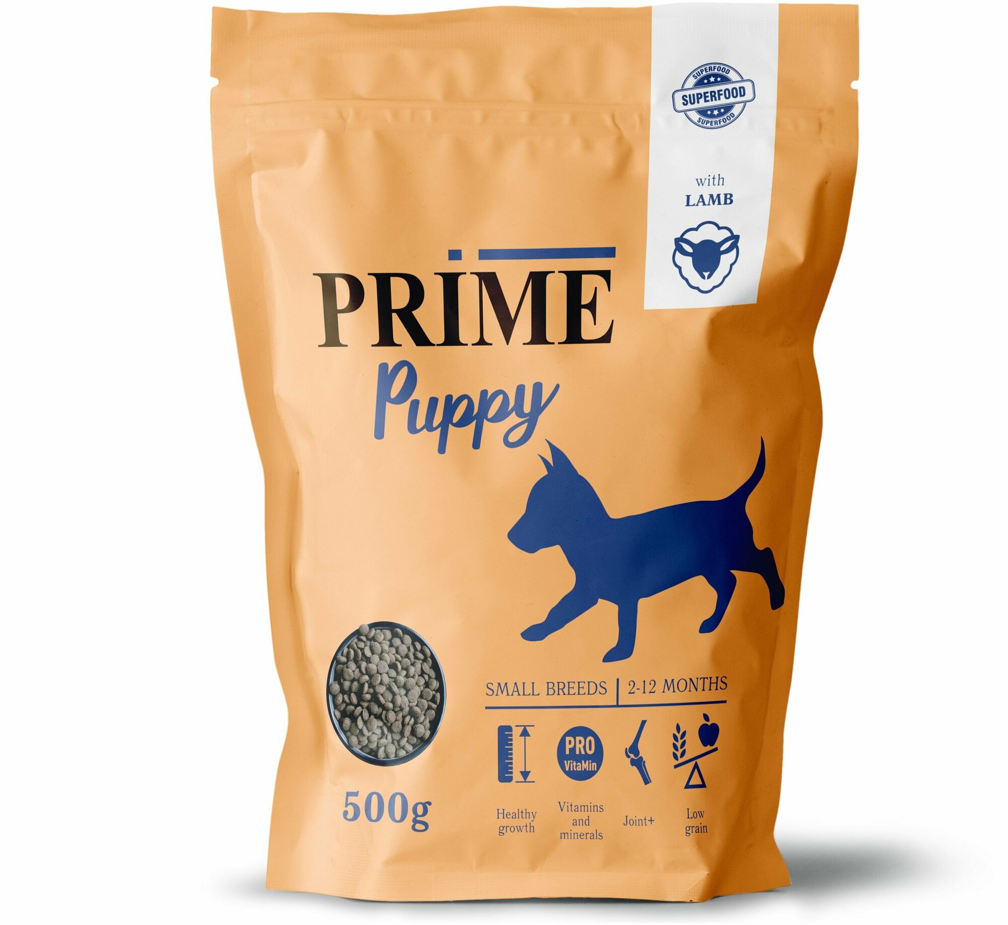 PRIME PUPPY SMALL ягненок 500гр для щенков мелких пород 2-12мес