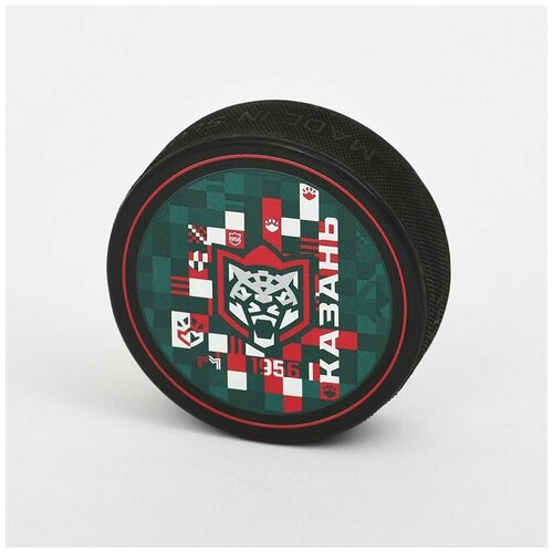 Сувенирная шайба Ак Барс одностор цвет New Шайба логотип зеленый фон new 690₽