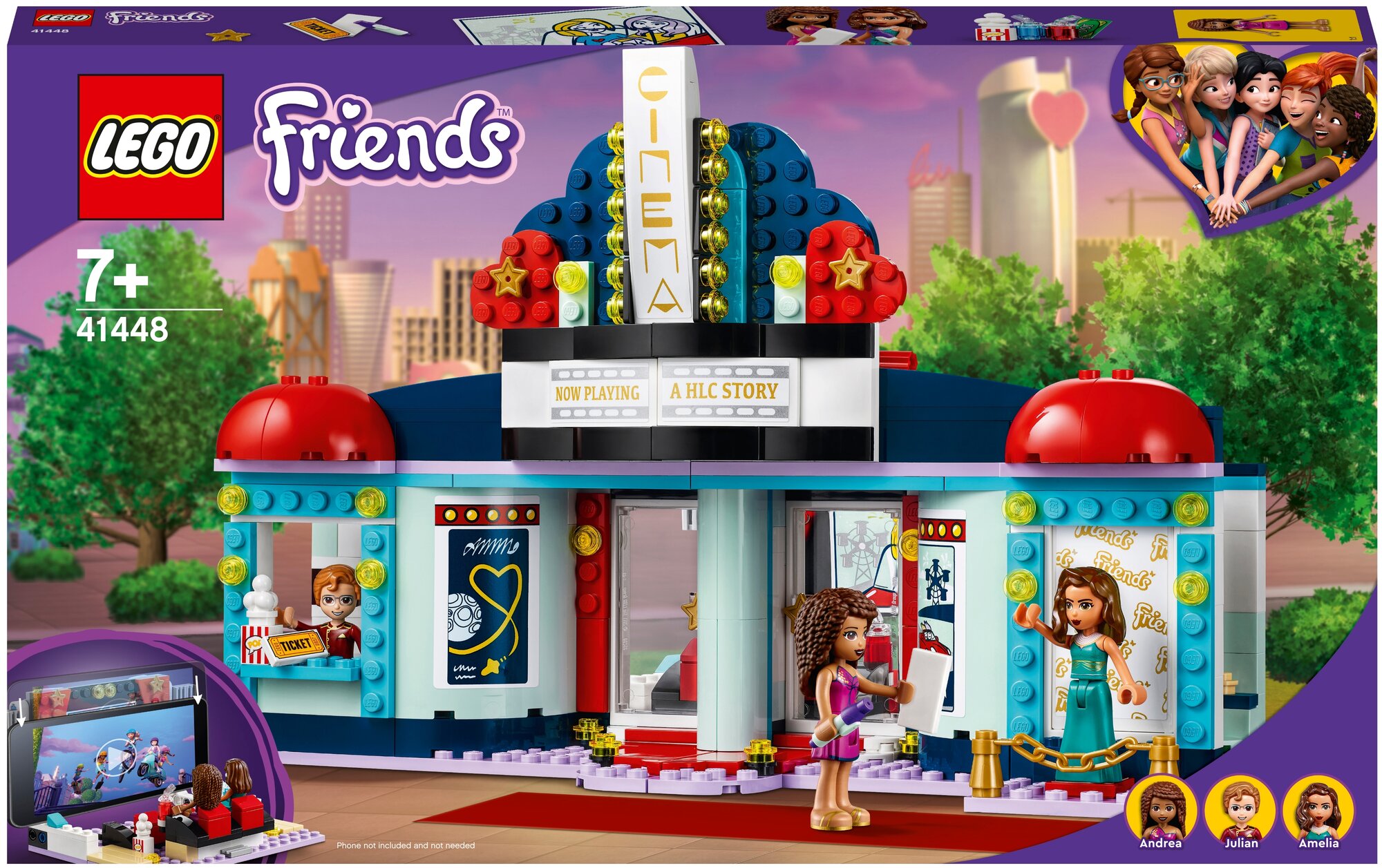 Конструктор LEGO Friends Кинотеатр Хартлейк-Сити 41448