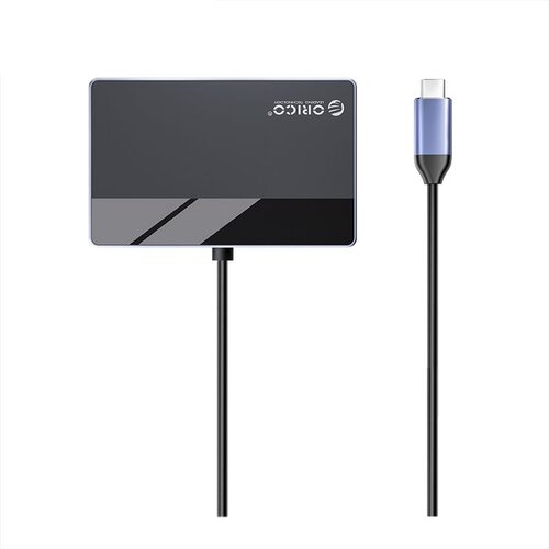 USB-концентратор  ORICO DM-5P, разъемов: 5, 16 см, черный