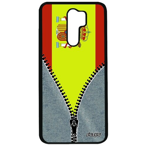 фото Чехол для мобильного redmi 9, "флаг испании на молнии" патриот страна utaupia