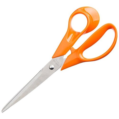 Ножницы 203 мм с пластиковыми эллиптическими ручками оранжевые, 280474