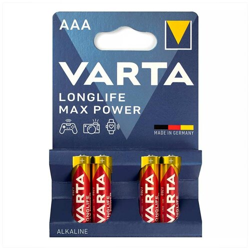 Батарейка алкалиновая VARTA MAX POWER 4703 LR03 BL-4 (4шт)