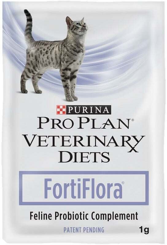 Пробиотик для кошек Purina PRO PLAN FortiFlora для микрофлоры кишечника, 10 пакетиков по 1 г