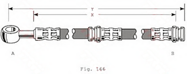 TRW PHD346 (11103605 / 11108405 / 1330853015) шланг тормозной перед прав / лев