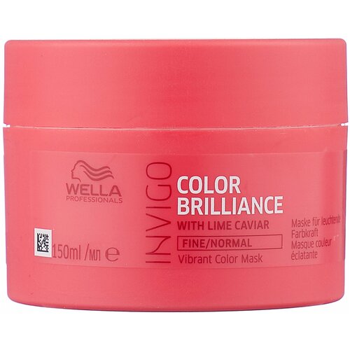 Wella Invigo Color Brilliance Coarse Mask Маска-уход для окрашенных жестких волос 150 мл wella invigo color brilliance шампунь для защиты цвета окрашенных жестких волос 250 мл