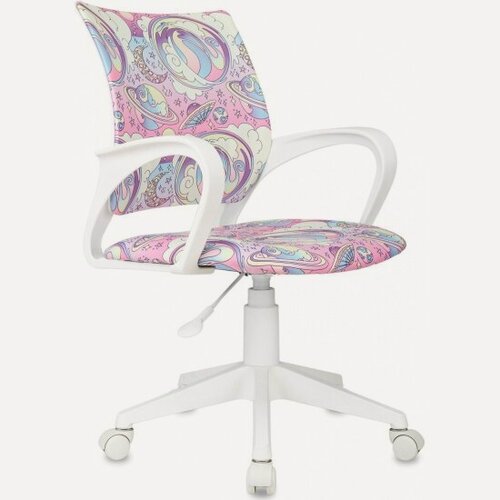 Изображение товара Кресло детское Бюрократ BUROKIDS 1 W мультиколор луна розовая крестов. пластик пластик белый