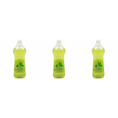 Волшебная пена, Пена для ванны мята и зеленый чай, 1000 мл, 3 штуки