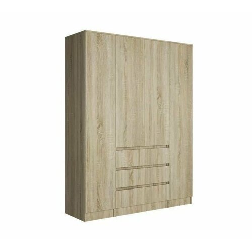 Шкаф 4-х ств. Мальм 1.6, ЛДСП Сонома/Сонома. Баер