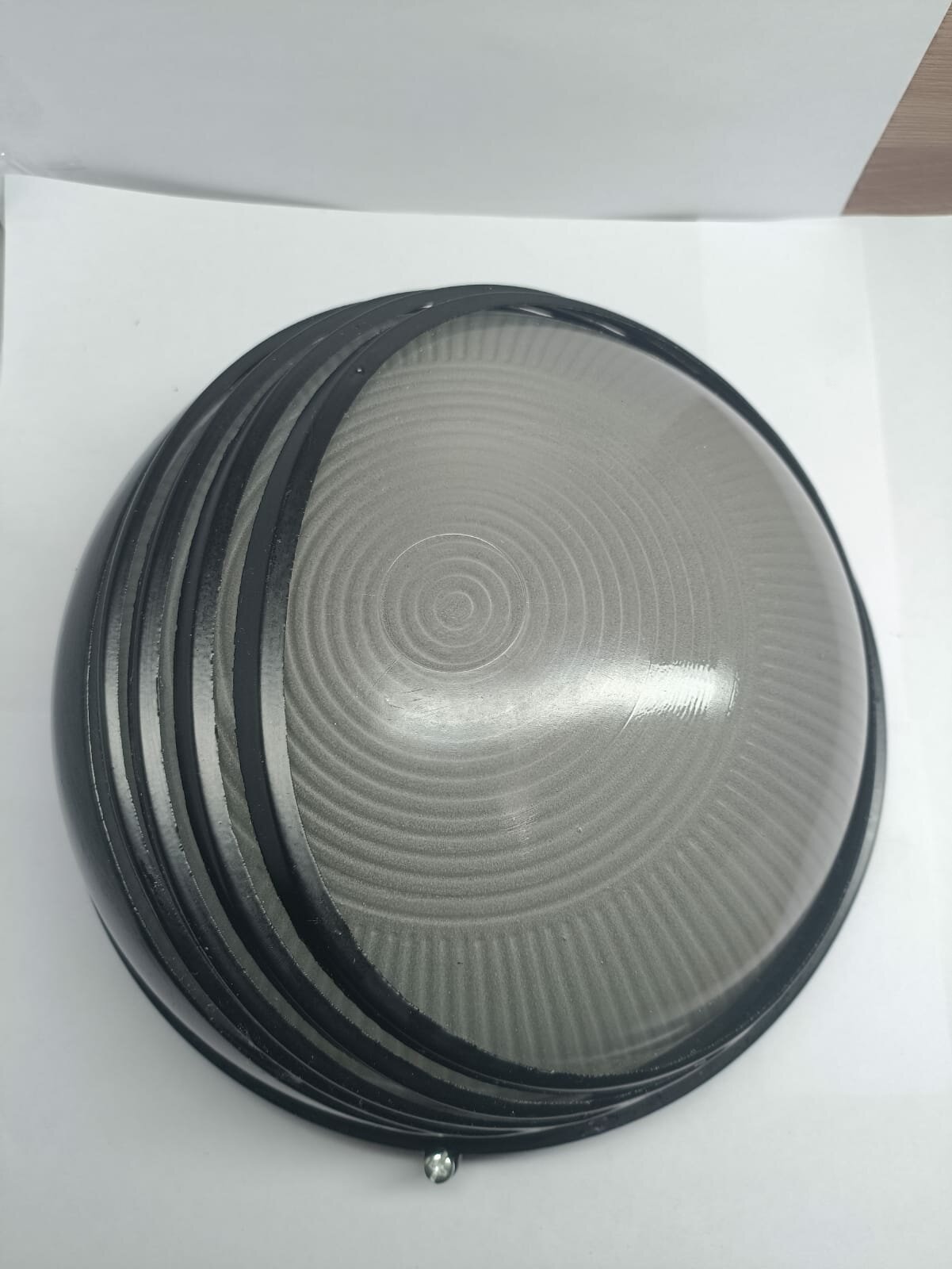 Светильник  ITALMAC  Круг черный Ресничка 100Ватт Round WP 60 13 02  диаметр 254мм  IP54