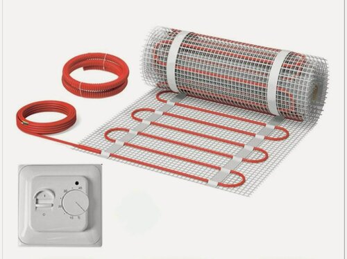 Изображение товара Нагревательный мат, СТН КМ Light-300-2,0 150 Вт/м2 с механическим терморегулятором, 2,0 м2, 400х50 см