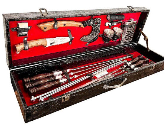 Шашлычный набор в подарочном кейсе №20 — фото 1