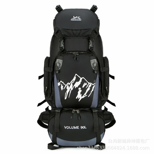 Трансграничная сумка, для альпинизма, 90л, черная