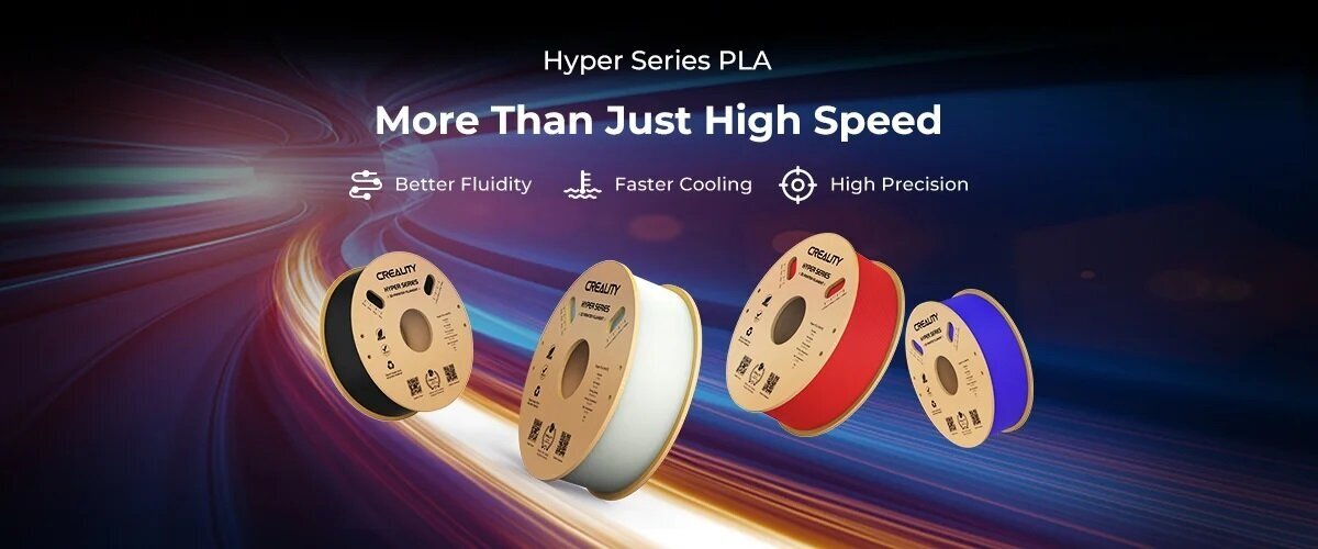 Филамент Creality "Hyper PLA", для 3D-печати, 1 кг, оранжевый — фото 1