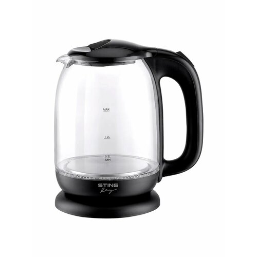 Электрический чайник STINGRAY ST-KT3005A черный стеклянный с подсветкой 17 л 141600₽