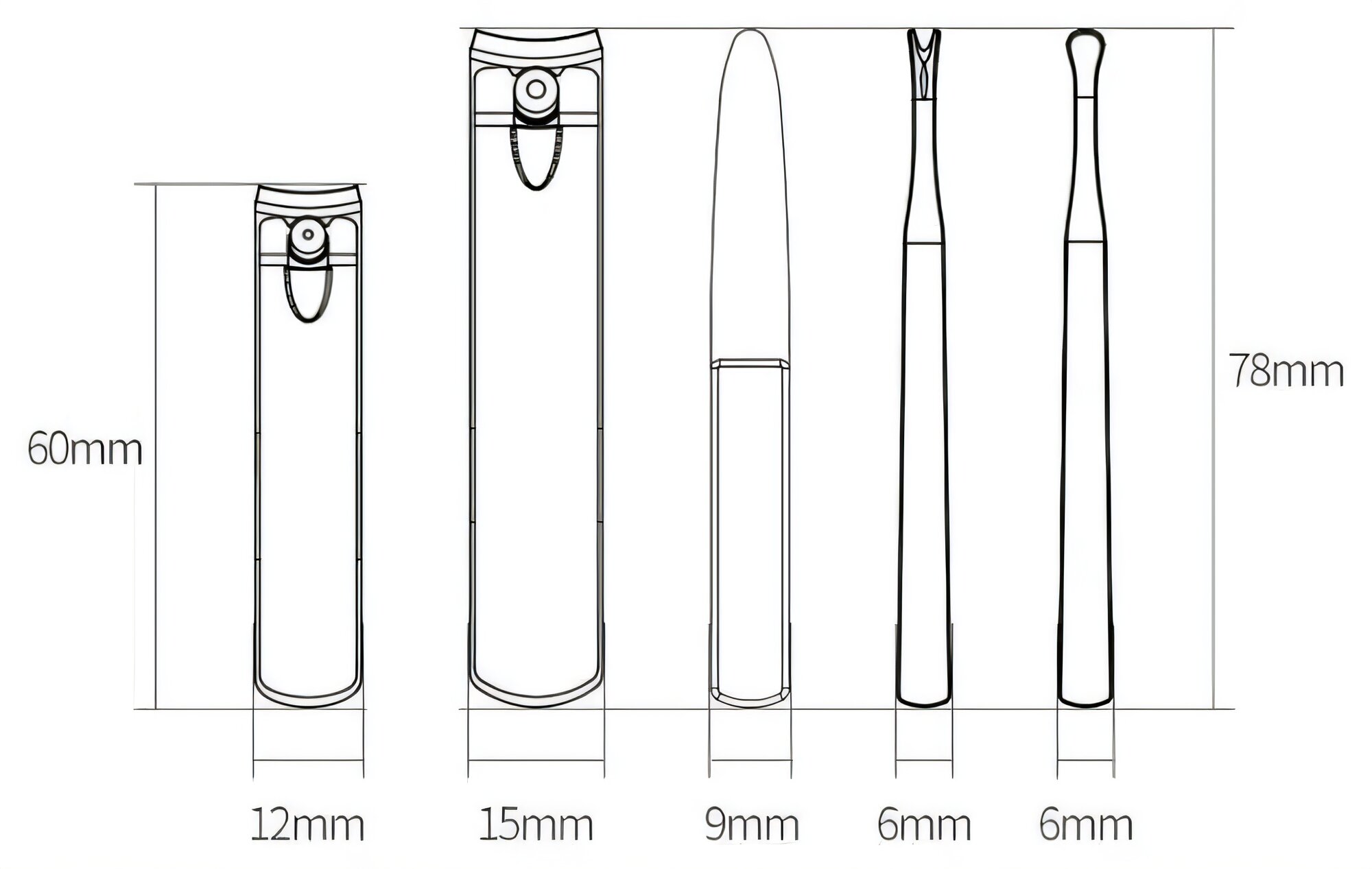 Роликовые Пилки Xiaomi Набор для маникюра Xiaomi Nextool Nail Clipper Set (NE20015) серый
