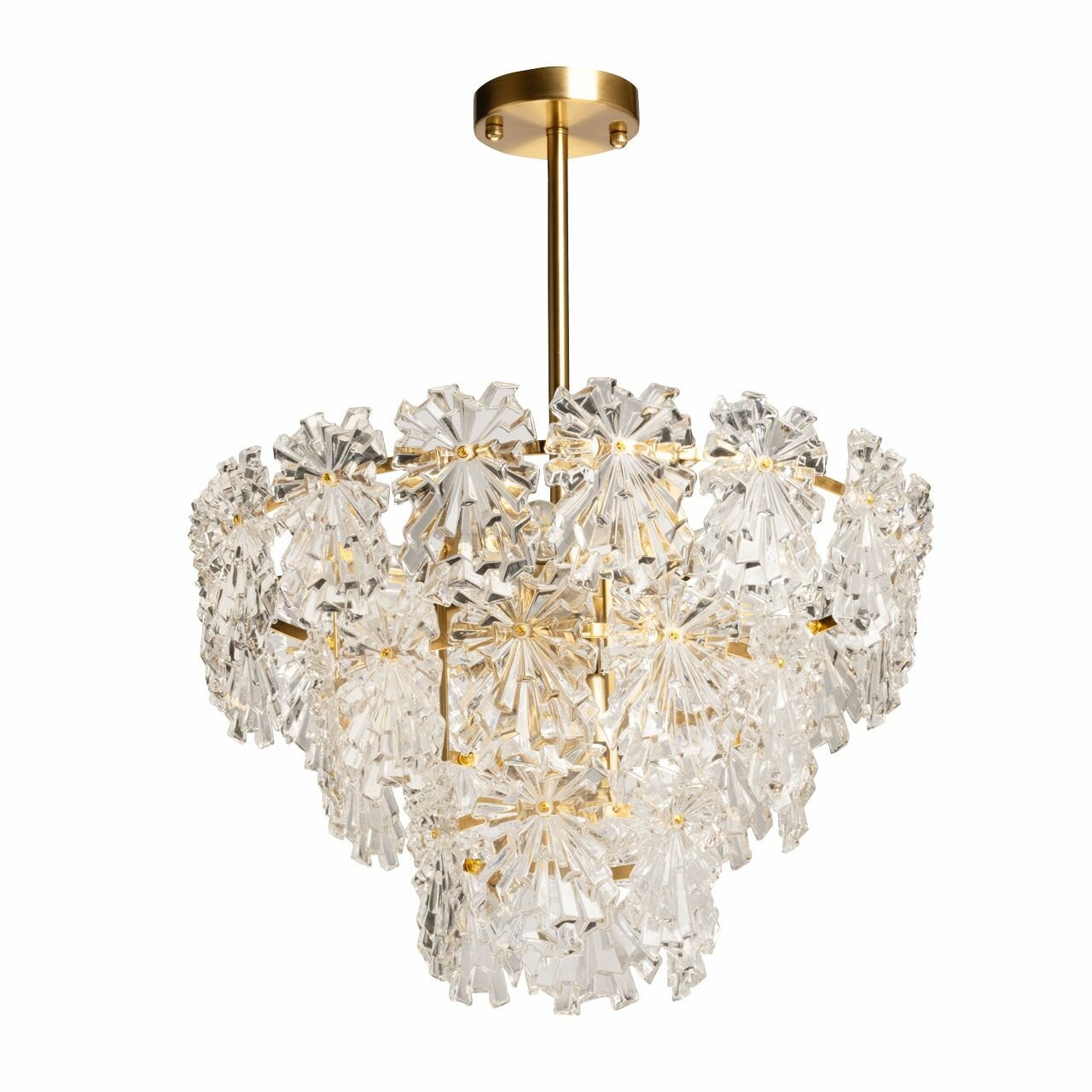 Люстра потолочная, светильник подвесной De City Бриз 464019808, 8*60W Е14 2700К, медный