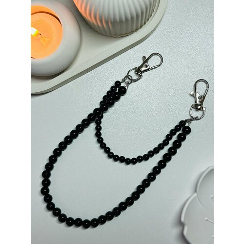 Брелок SIDORINA SOFIA ACCESSORIES гладкая фактура черный 750₽