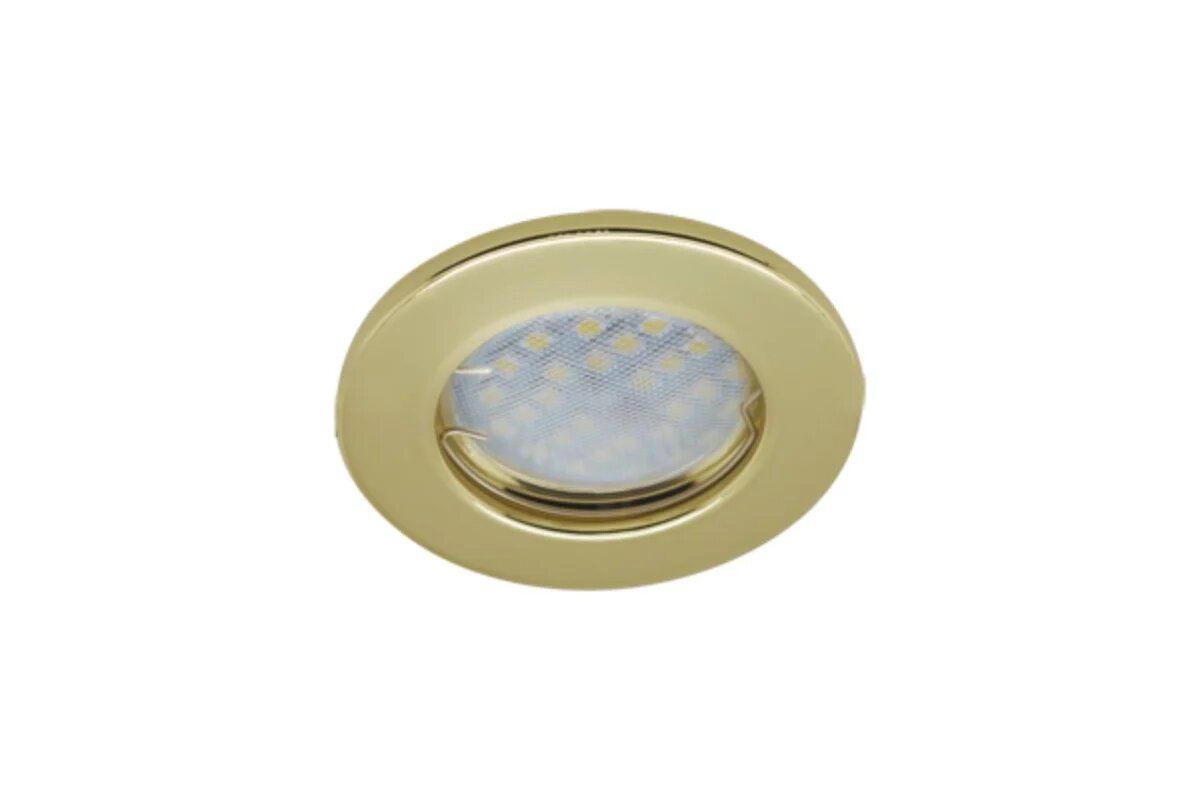 Светильник встраиваемый плоский Ecola Light MR16 DL90 GU5.3 Золото 30x80 (кd74) FG1611EFY 2 штуки