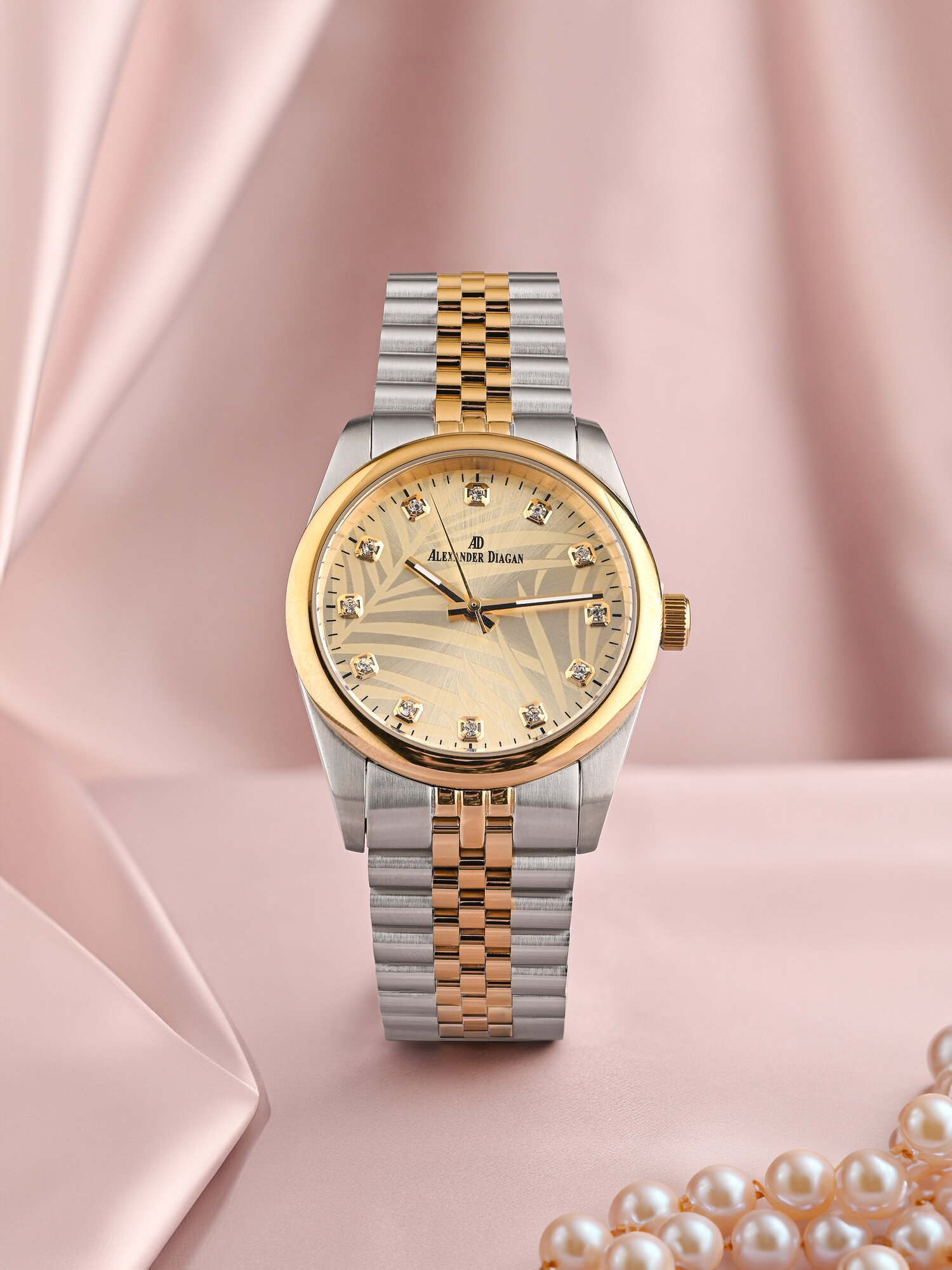 Наручные часы Alexander Diagan, золотистый — фото 1