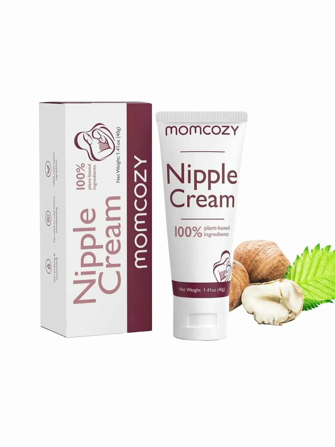 Крем Momcozy для сосков, 100%, натуральный, без ланолина, 40г — фото 1