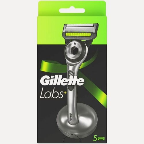 Изображение товара Бритвенный станок Gillette Labs с 5 кассетами и подставкой для бритвы