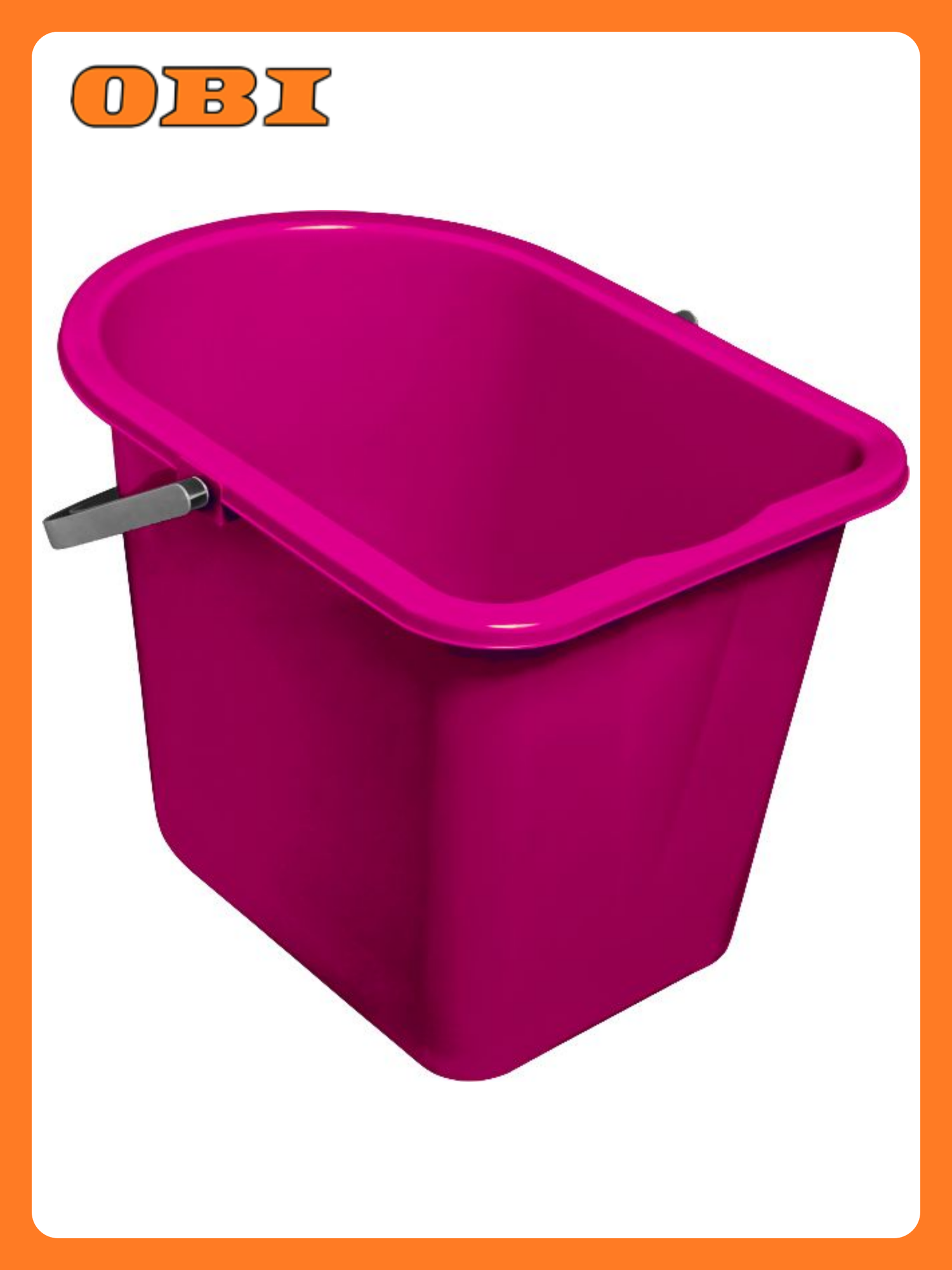 Ведро York прямоугольное 14 л с ручкой эмаль многоцветное