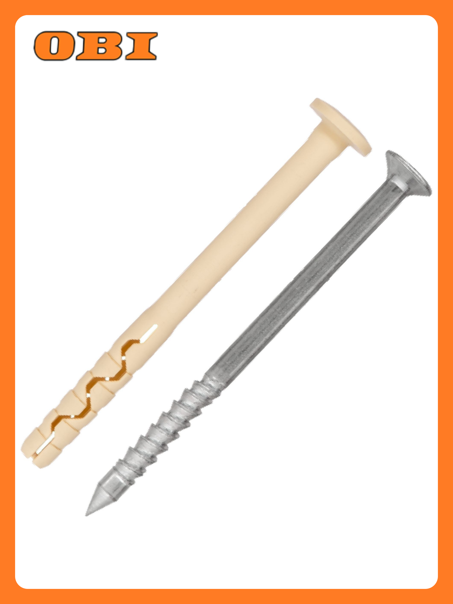 Дюбель-гвоздь нейлоновый PDG F с грибовидным бортиком 8x80 мм 16 шт