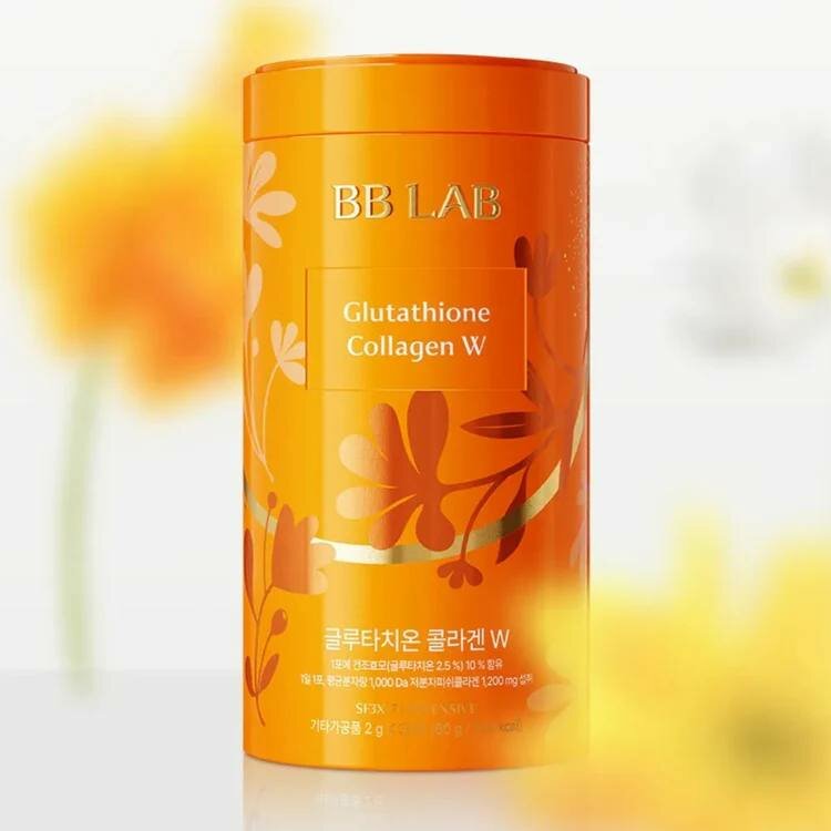 Коллагеновый стики BB LAB Glutathione Collagen W Сияние кожи изнутри — 1 стик в день, 30 стиков × 2 г (60 г)