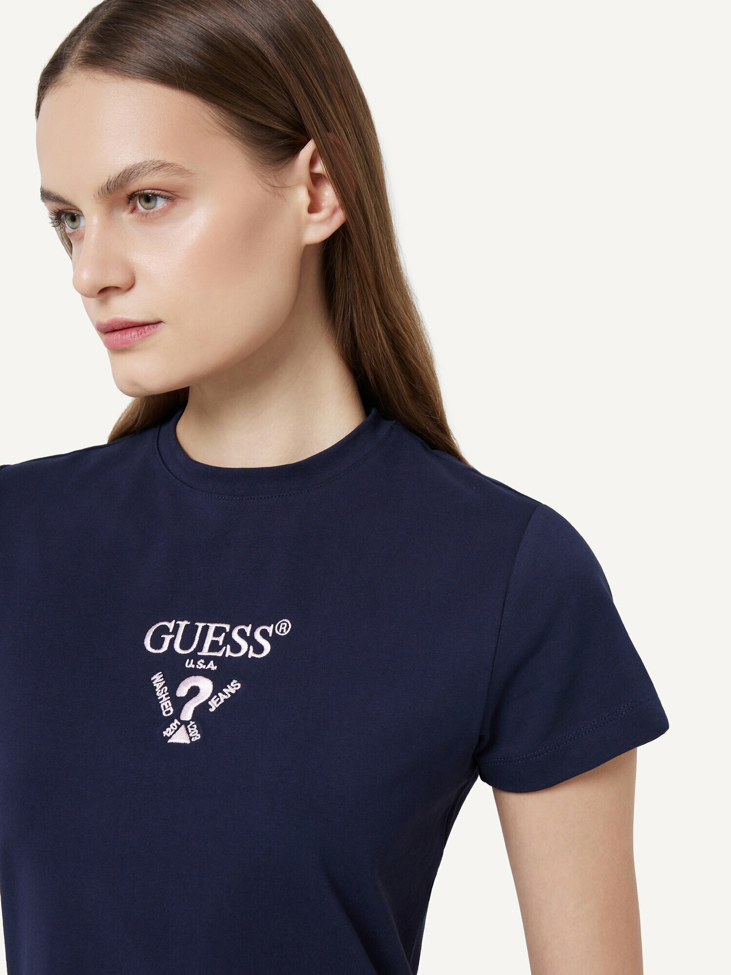 Футболка GUESS Colette SS, размер M, синий — фото 1