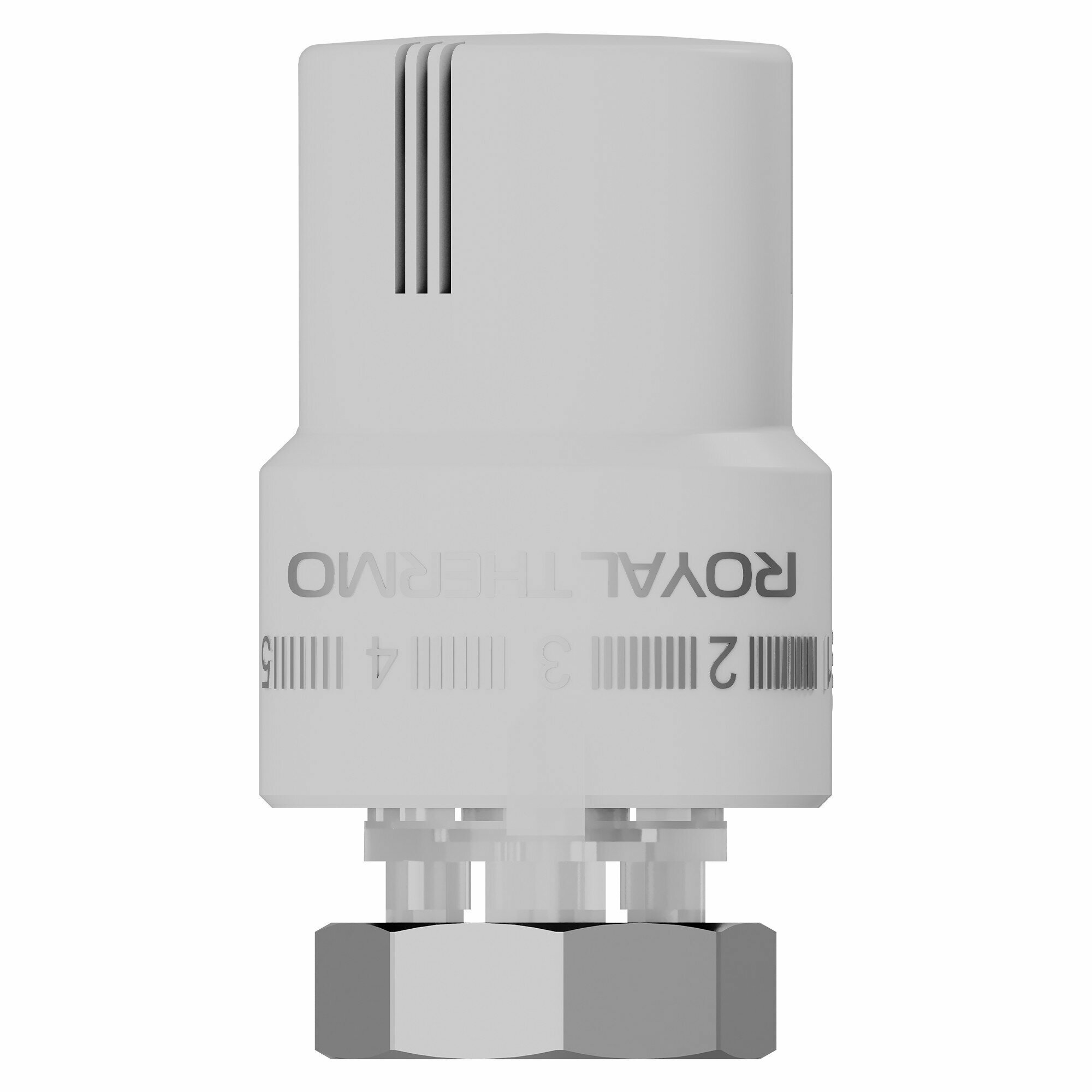 Термоголовка Royal Thermo, жидкостная, для радиаторов, М30х1,5, белая — фото 1